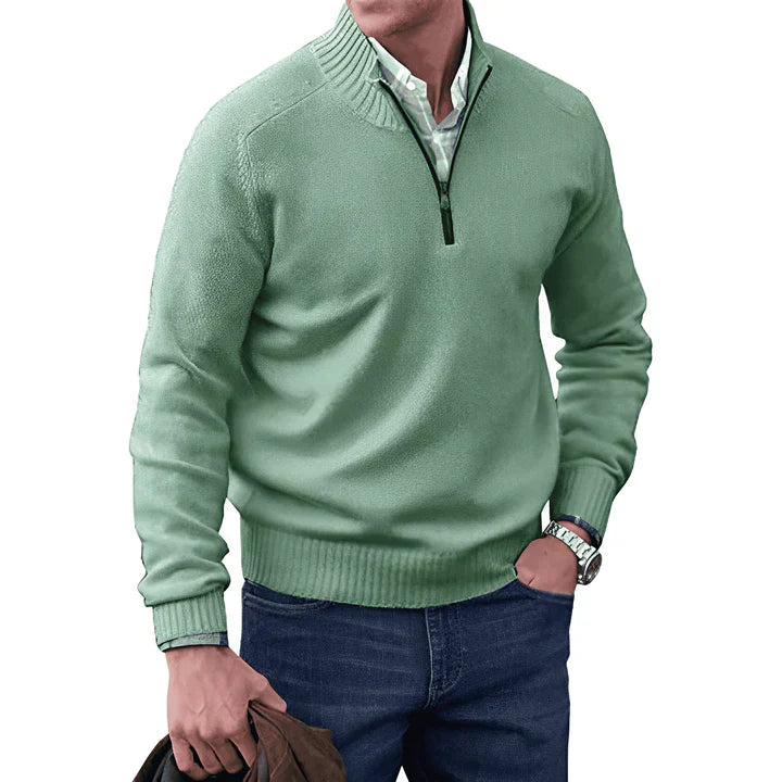 Men's Lightweight Quarter Zip Sweater