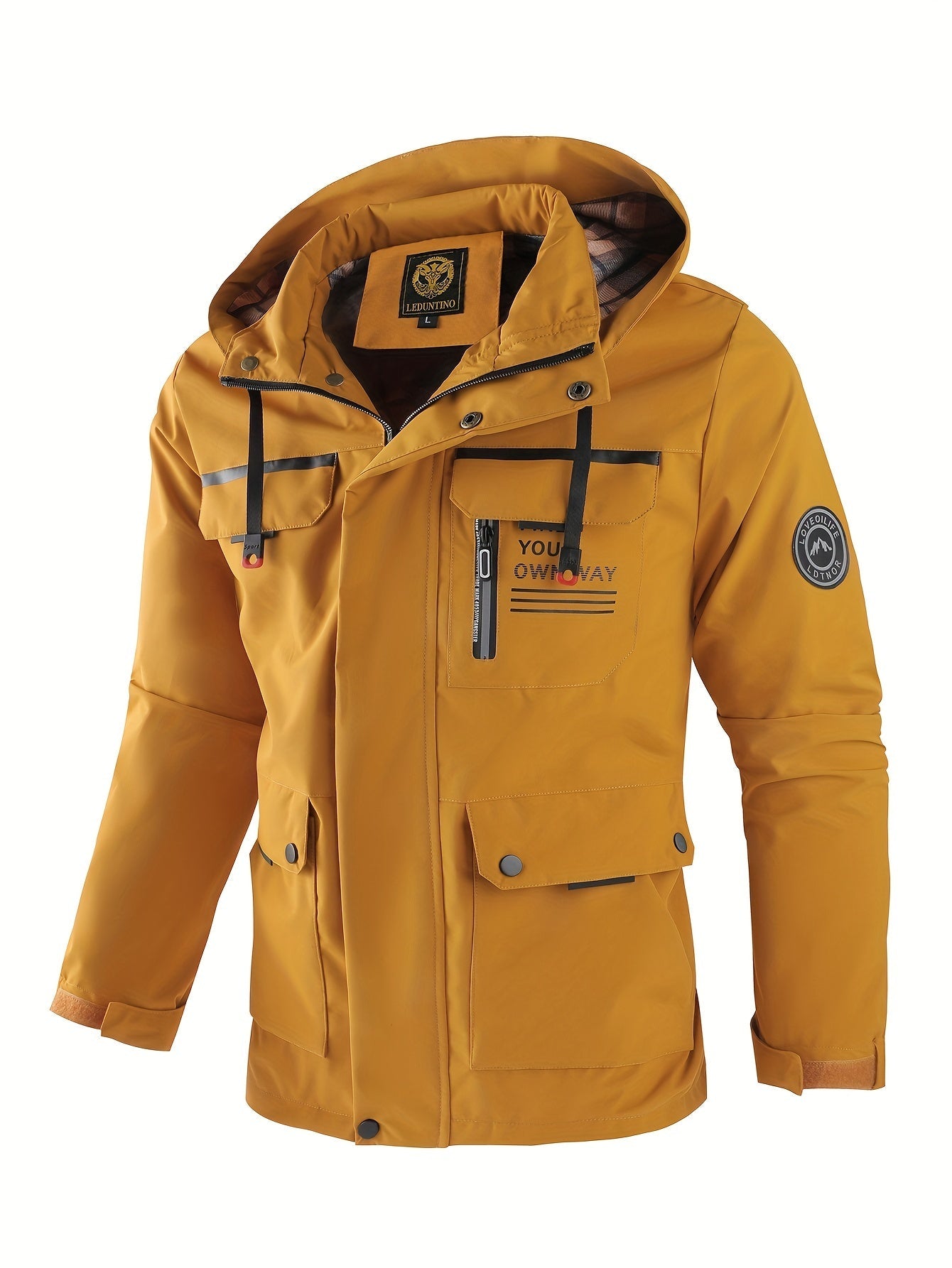 Waterproof Men's Hooded Work Jacket