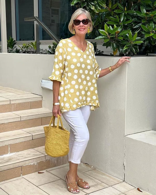 Classic Floral Blouse for Ladies - VogeLuxe