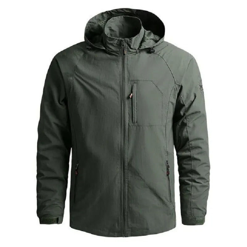 VogeLuxe | Men’s Outdoor Full Zip Hooded Jacket
