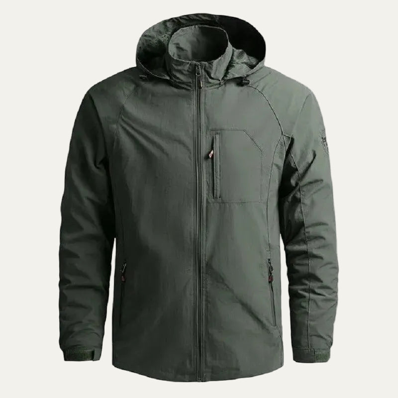 VogeLuxe | Men’s Hooded Performance Utility Jacket