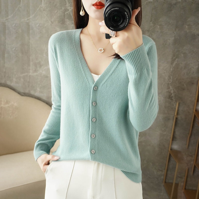 Cozy Women's Open Front Long Sleeve Cardigan Sweater