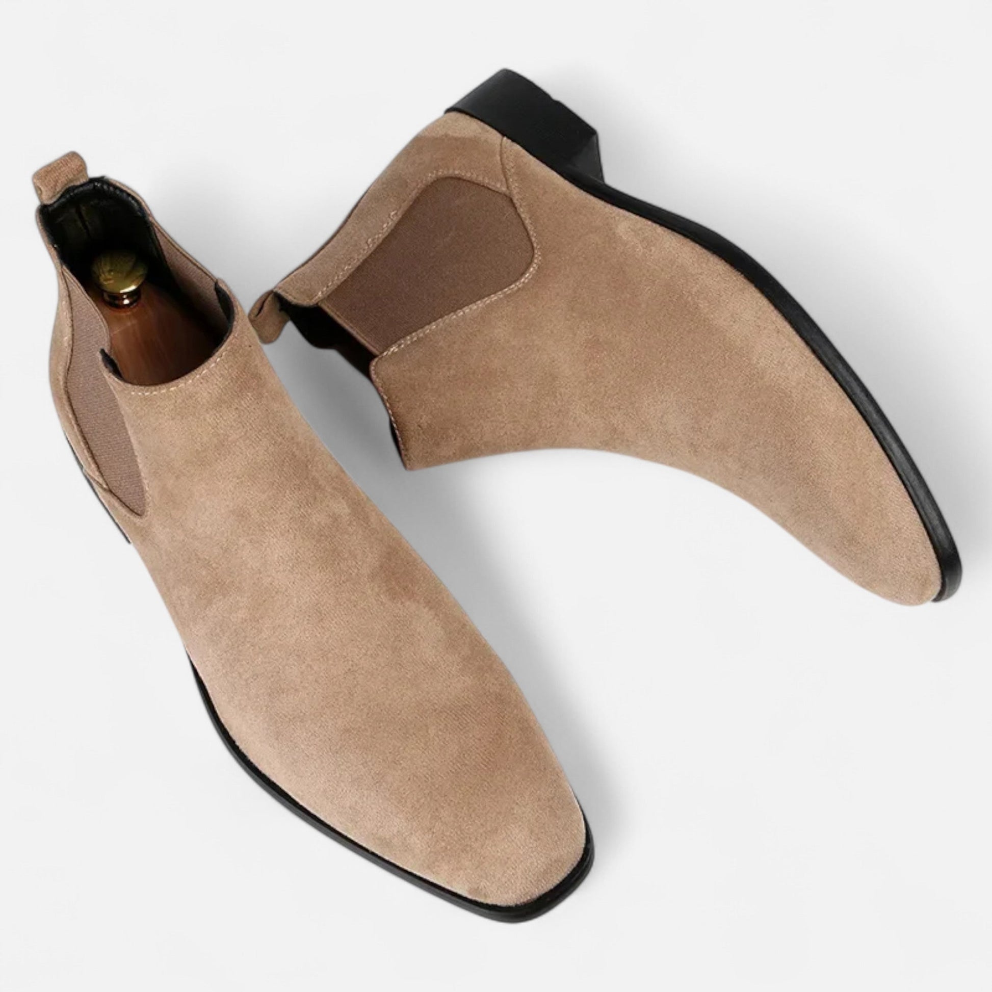 Luxury Men's Suede Chelsea Ankle Boots - VogeLuxe