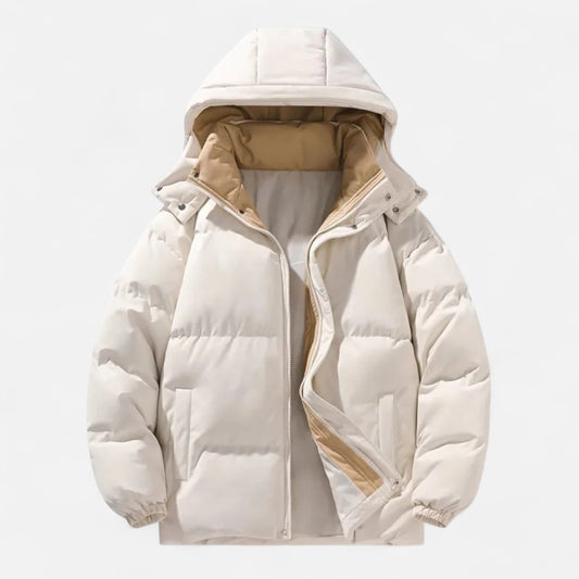 Waterproof Men's Removable Hood Padded Coat - VogeLuxe