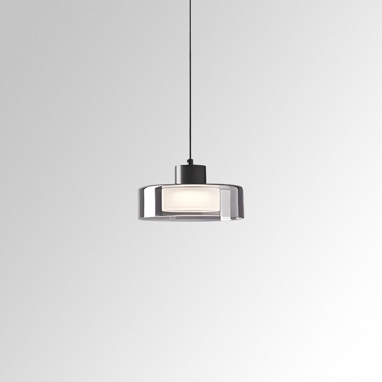 Sleek Clear Glass Hanging Lamp - VogeLuxe