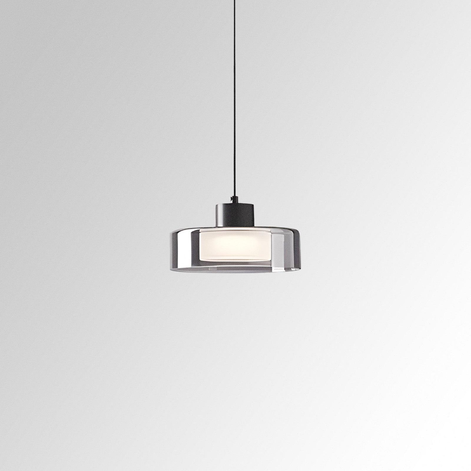 Sleek Clear Glass Hanging Lamp - VogeLuxe