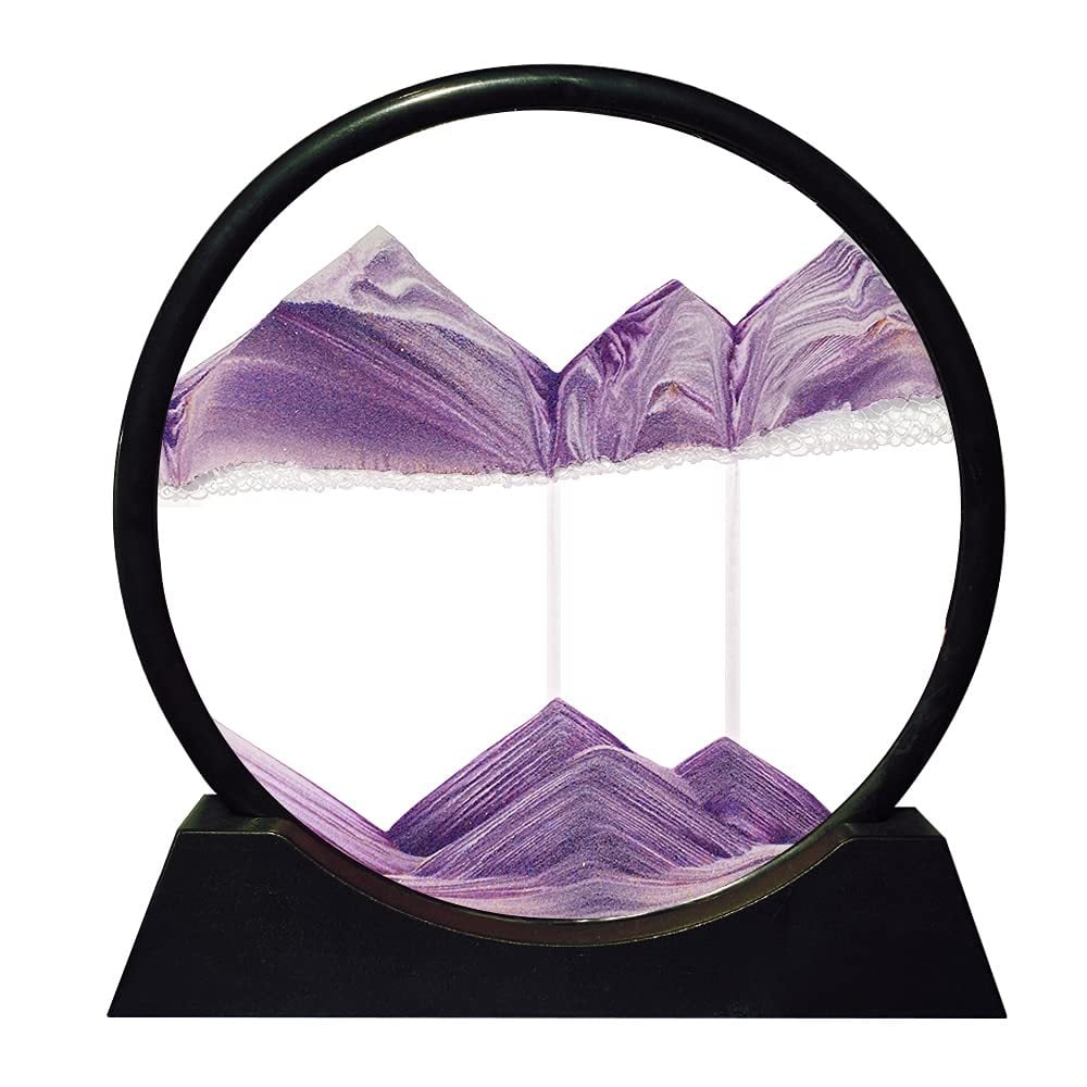 Soothing Kinetic Sand Glass Desk Lamp