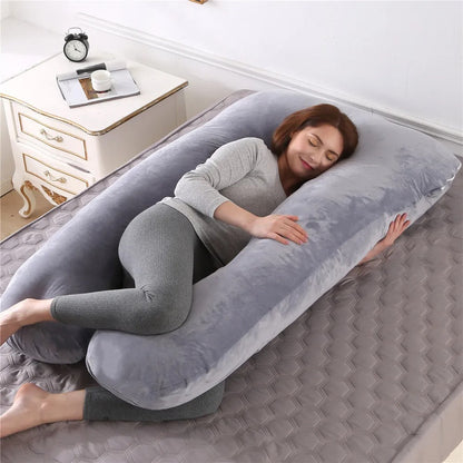Comfortable Full Body Maternity Pillow for Sleep Support