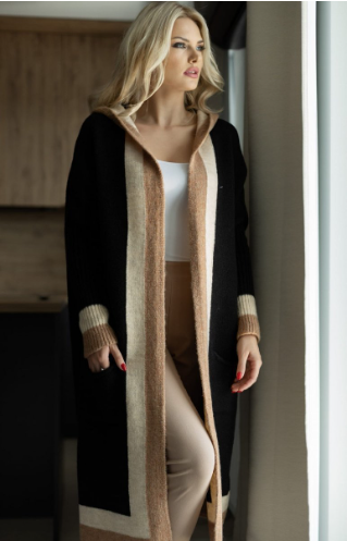 Warm Colourful Women's Cardigan Sweater