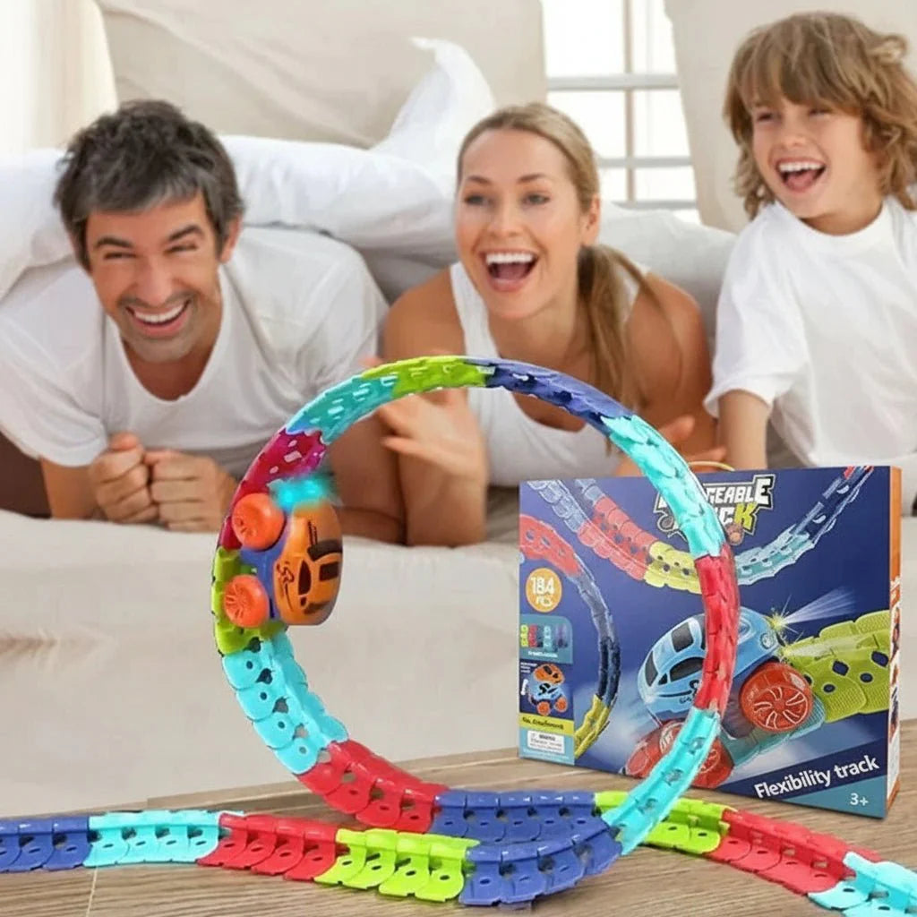 Fast Action Car Racing Track Set Stunt Play - VogeLuxe