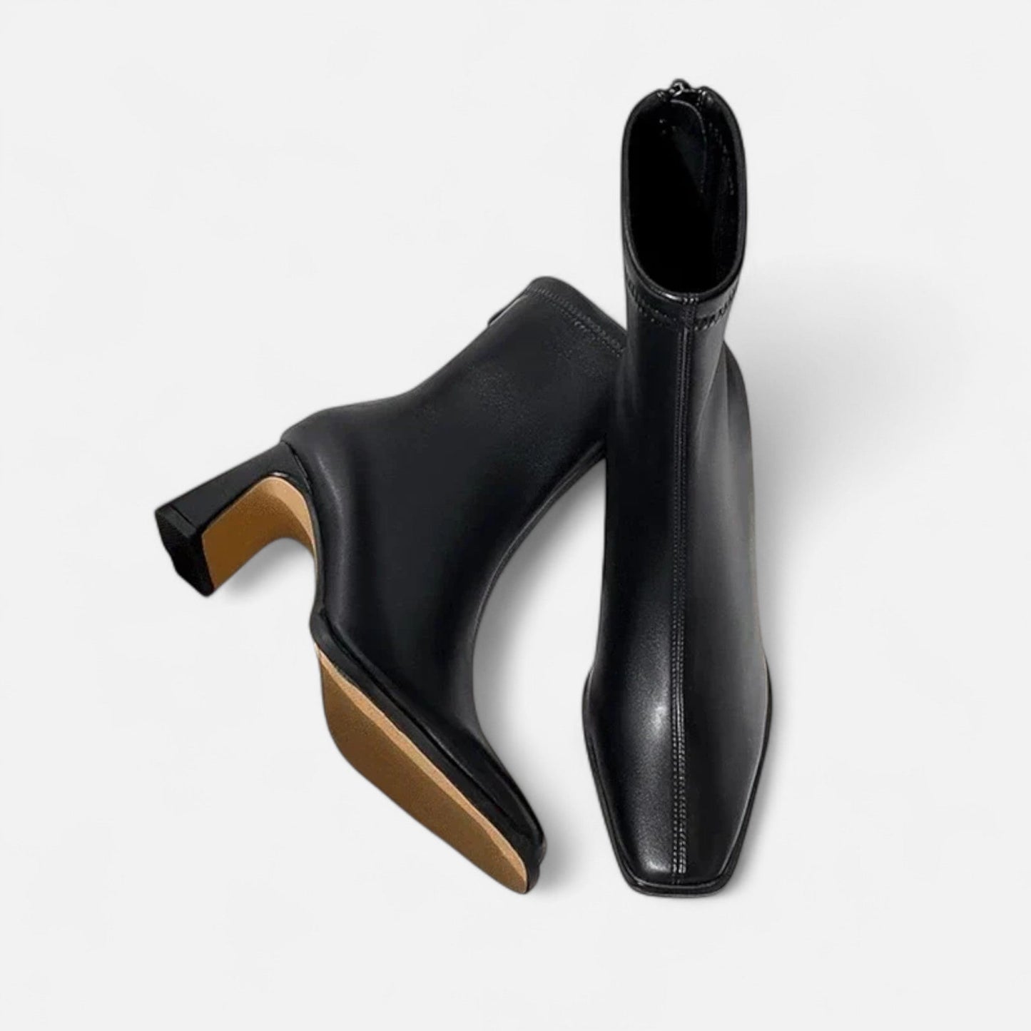 Classic Ladies Block Heel Ankle Boots