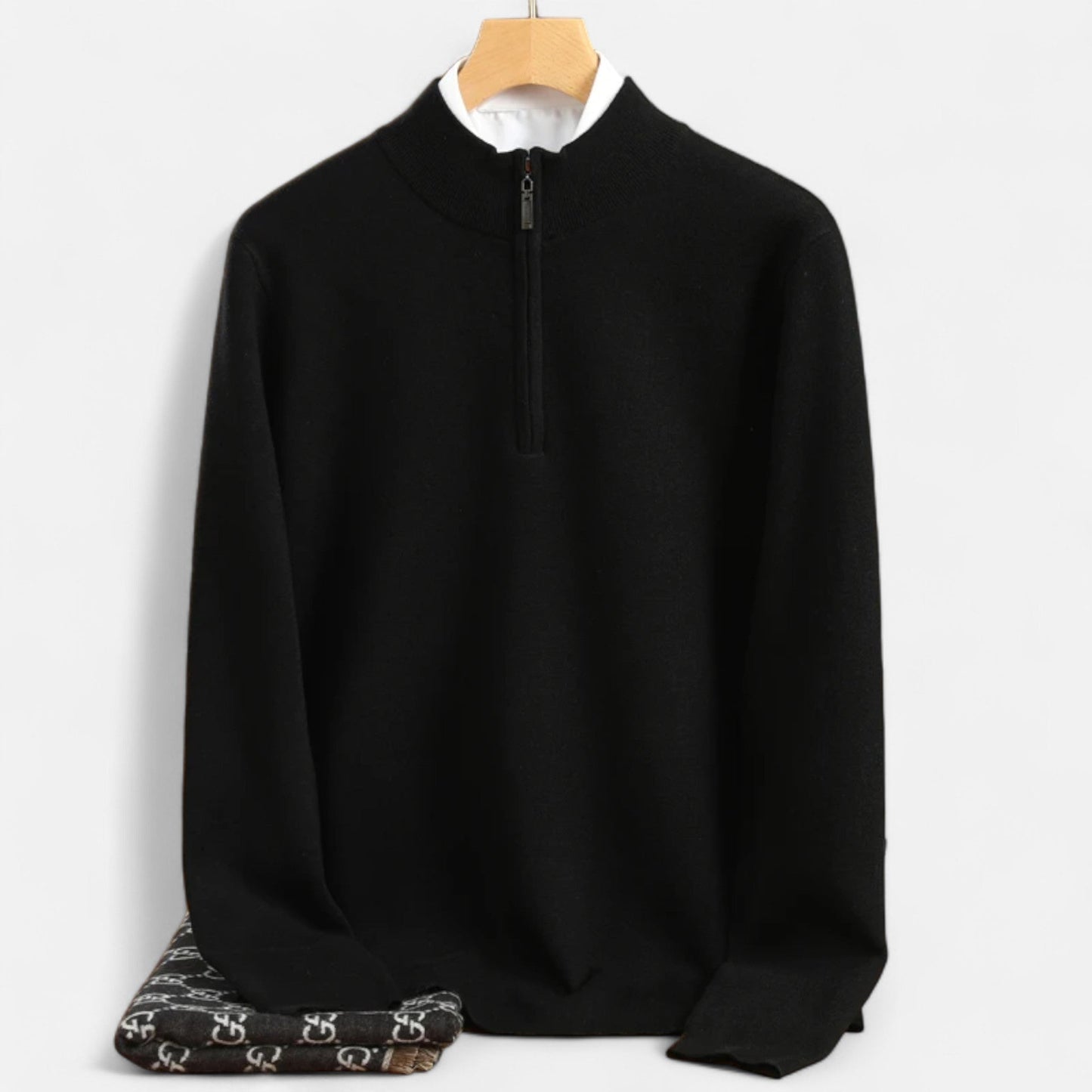 Warm Men's Merino Wool Pullover Sweater
