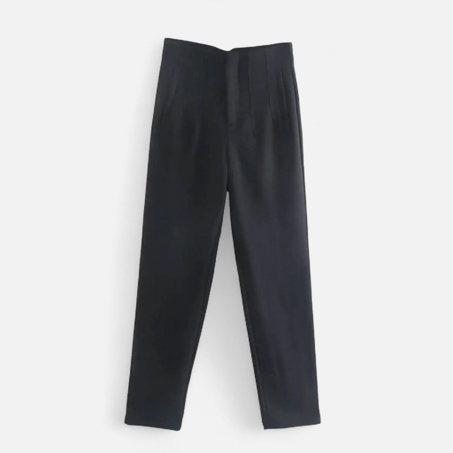 Elegant High Waist Slim Fit Women's Trousers