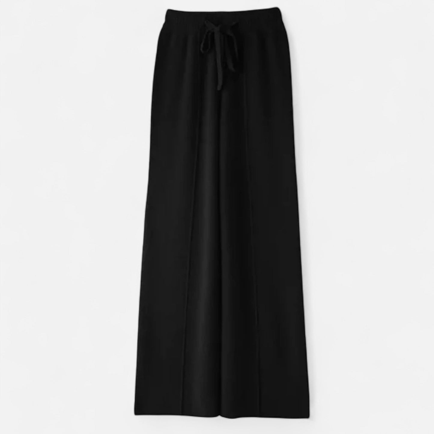 Soft Wool Wide Leg Knit Pants for Women