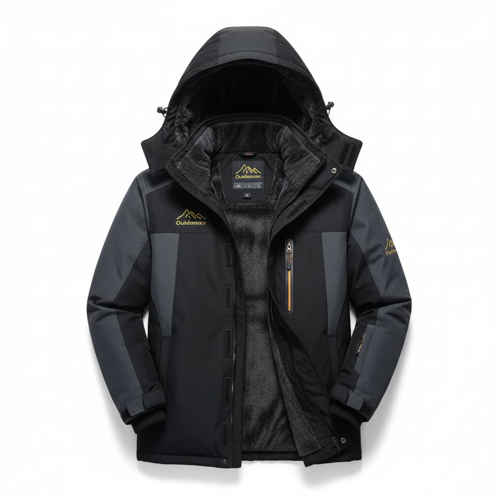 Waterproof Men's Insulated Softshell Winter Jacket