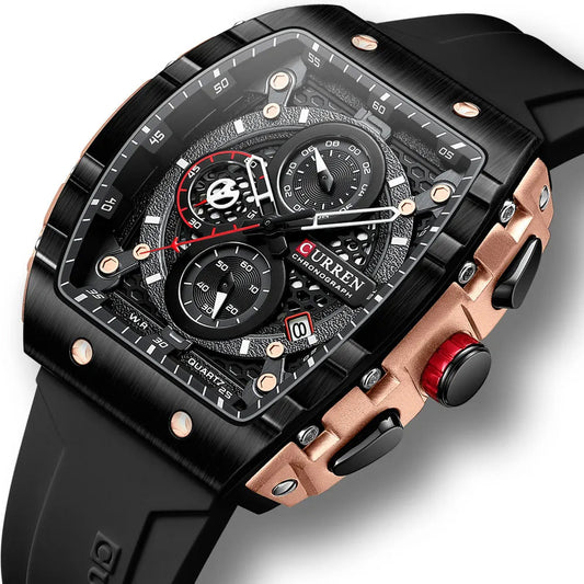 Classic Analog Chrono Watch - VogeLuxe