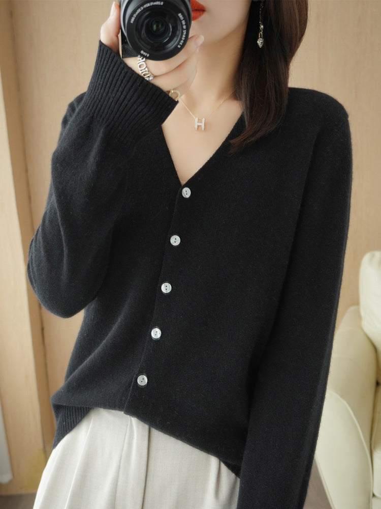 Cozy Women's Open Front Long Sleeve Cardigan Sweater