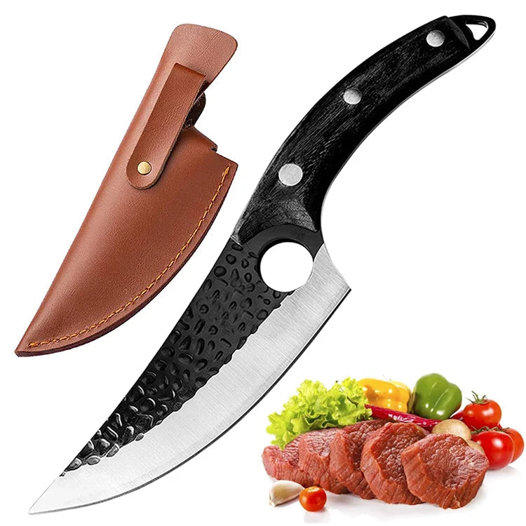 Sharp Handmade Japanese Chef's Knife For Precise Slicing - BritishElegance