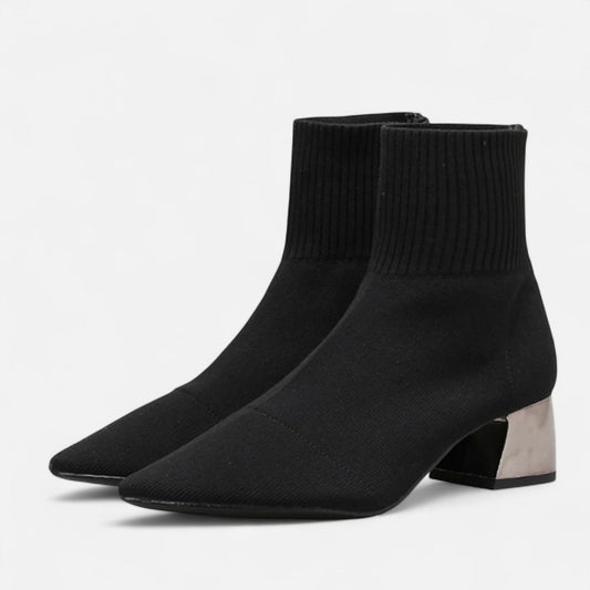 VogeLuxe | Women's Sock Boots - Chic Fall Fashion - VogeLuxe