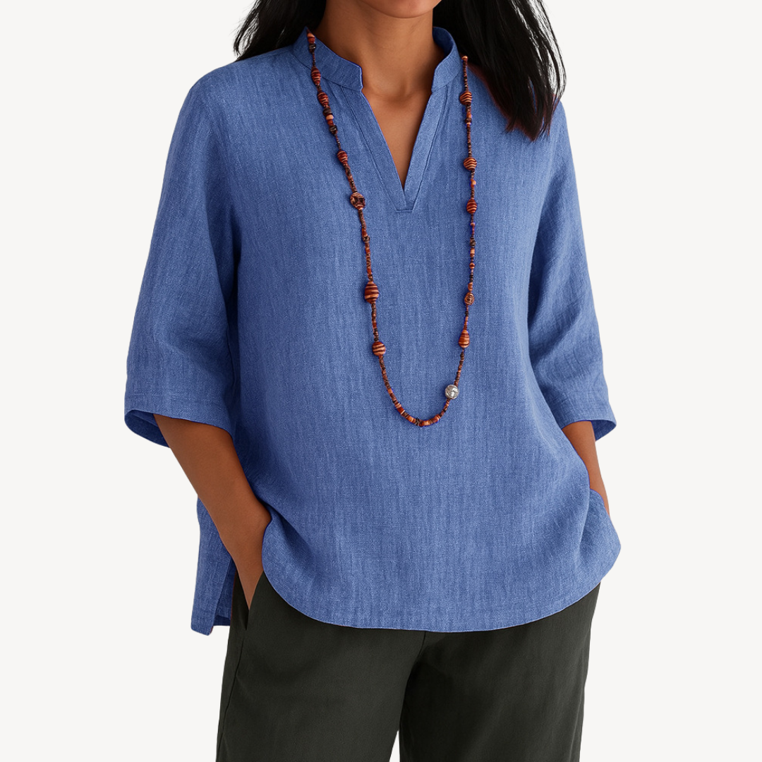 Linda | Chic Ladies Tunic Blouse - VogeLuxe