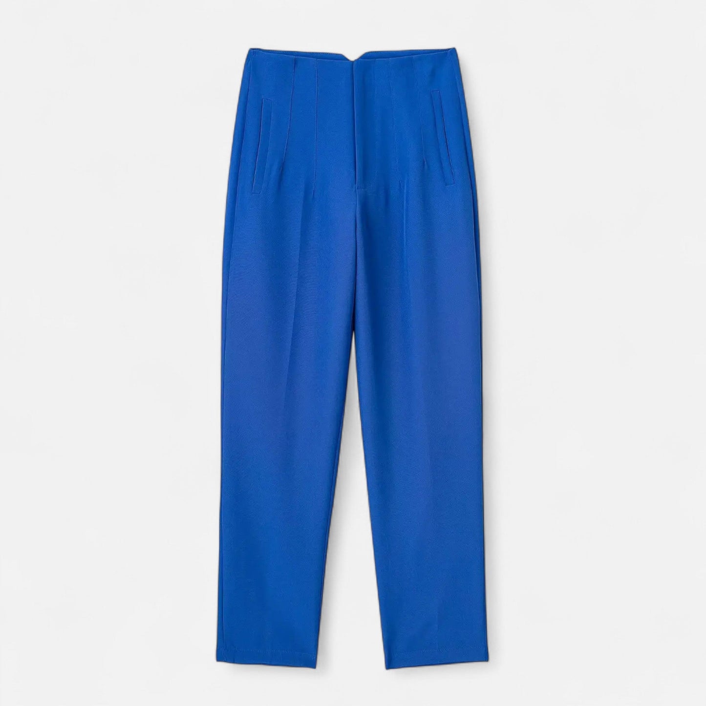 Elegant High Waist Slim Fit Women's Trousers