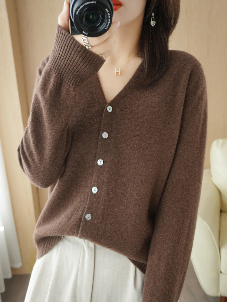 Cozy Women's Open Front Long Sleeve Cardigan Sweater