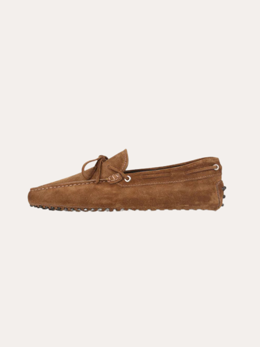 VogeLuxe | Men’s Suede Lace Up Driving Moccasins