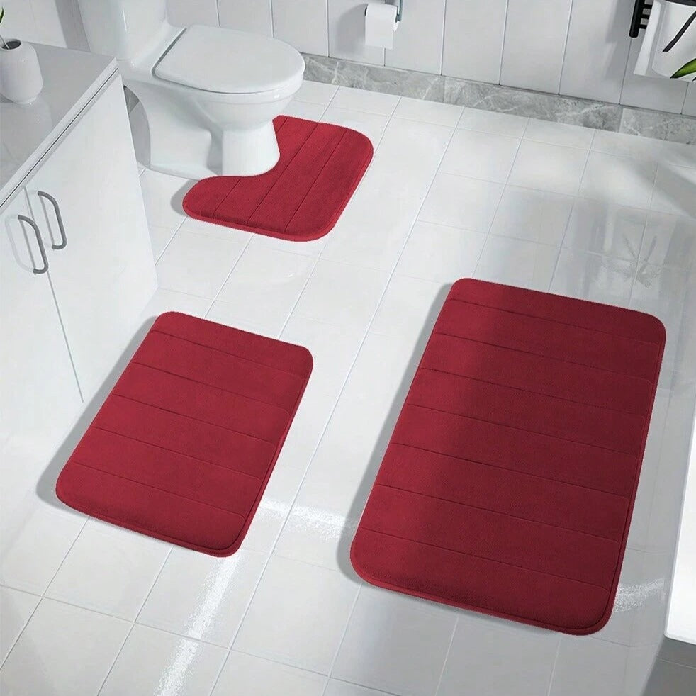 Soft Memory Foam Bathroom Mats, Anti-Slip