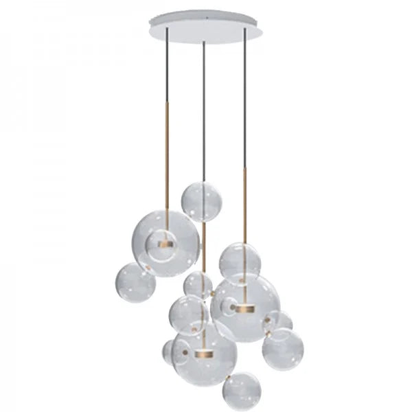 Round Glass Pendant Light for Contemporary Homes