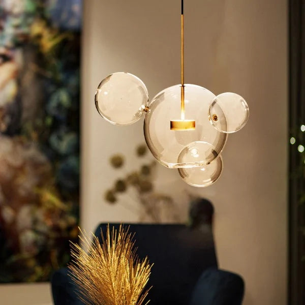 Round Glass Pendant Light for Contemporary Homes - VogeLuxe