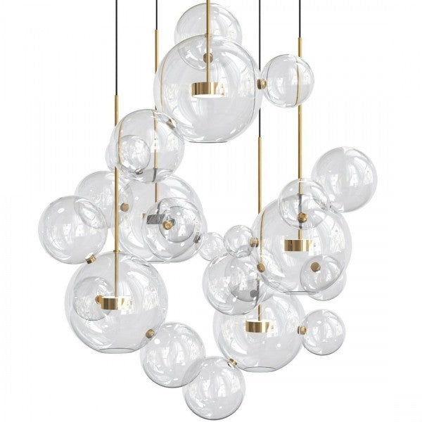 Round Glass Pendant Light for Contemporary Homes