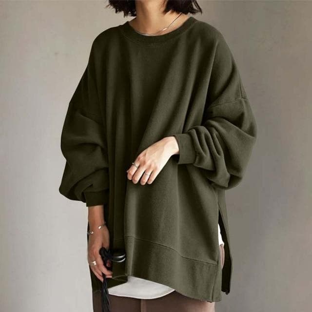 Cozy Women's Large Crew Neck Sweater