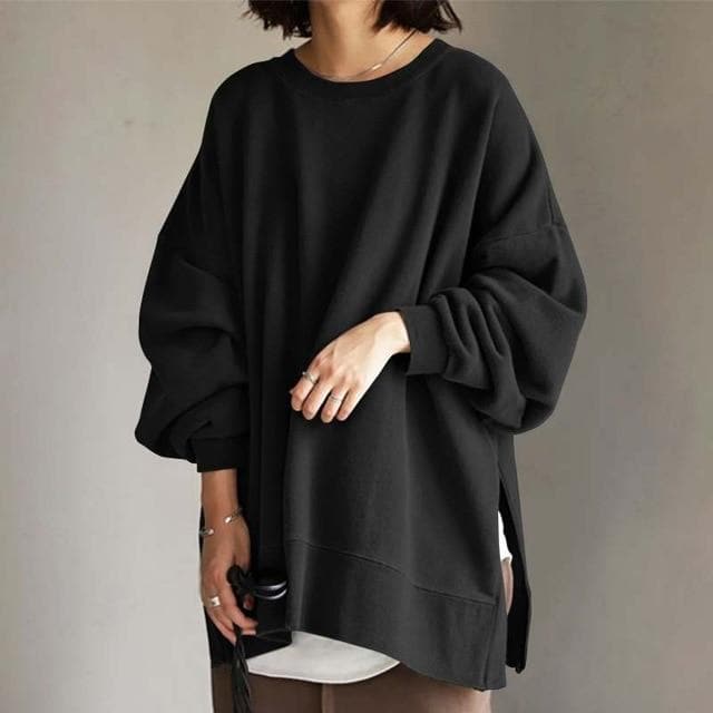 Cozy Women's Large Crew Neck Sweater - VogeLuxe