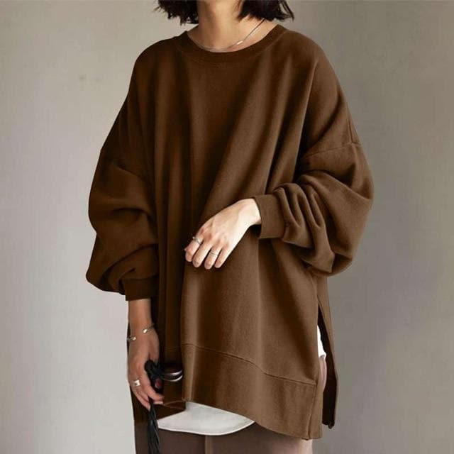 Cozy Women's Large Crew Neck Sweater