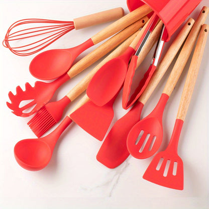 Premium 12-Piece Silicone Kitchen Utensil Set