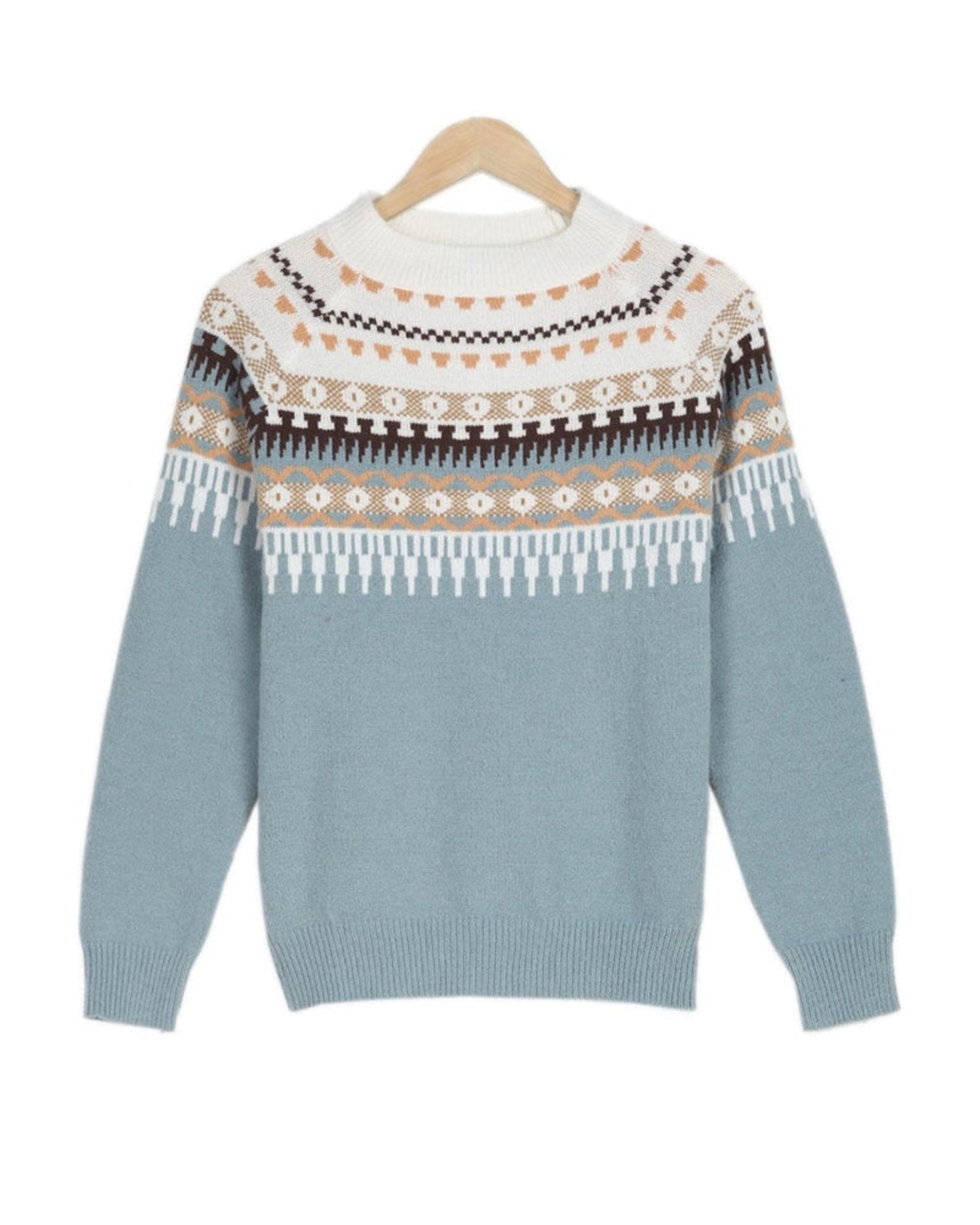 Ladies Cozy Crew Neck Sweater - BritishElegance