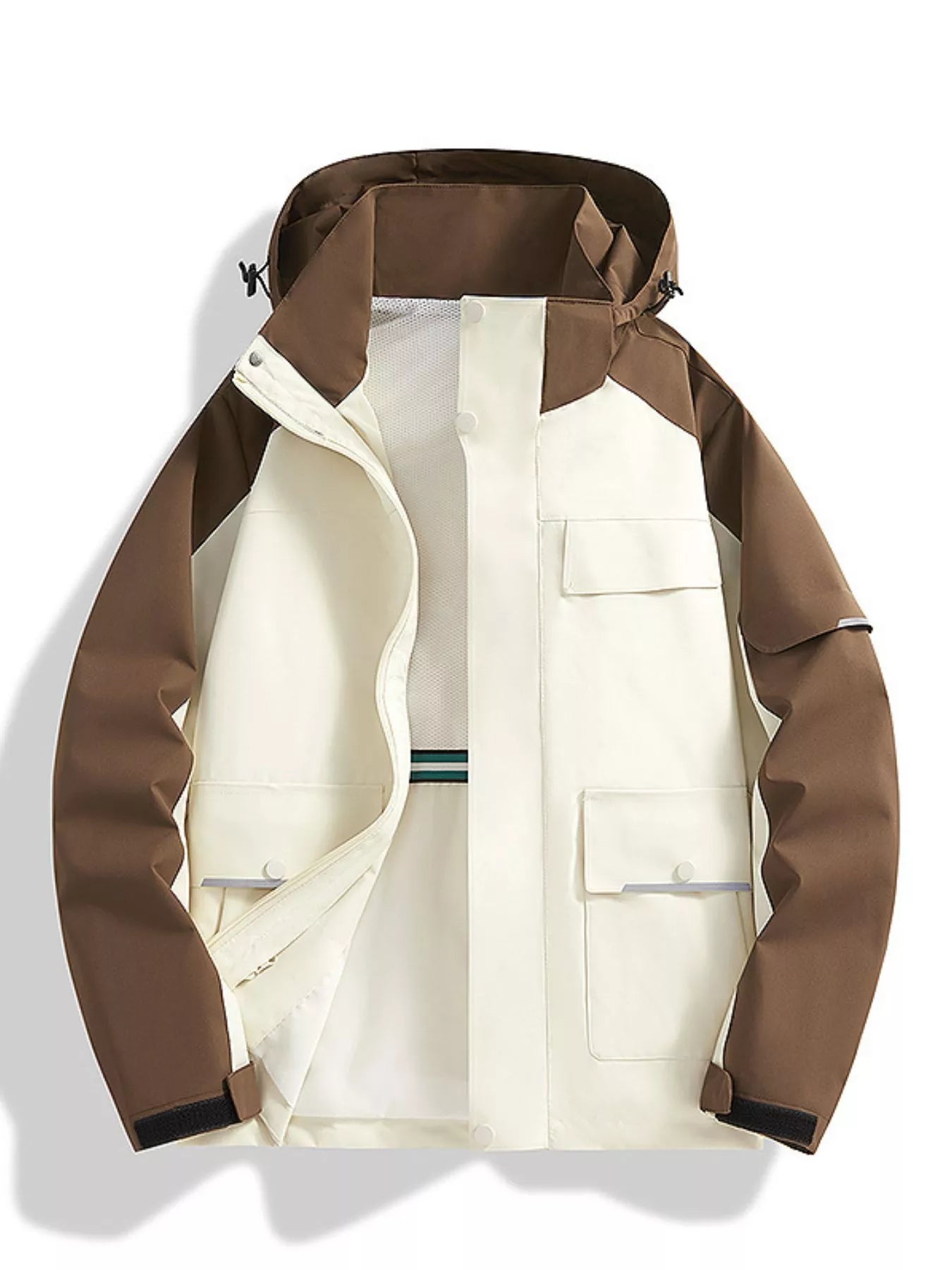 Large Size Waterproof Windbreaker Coat