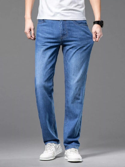 Timeless Dark Blue Straight Fit Jeans