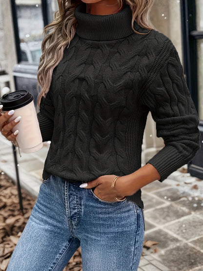 Classic Cozy Cable Knit Winter Sweater