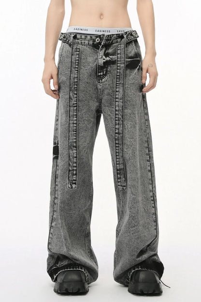 Comfortable High Waisted Wide Leg Women's Jeans - VogeLuxe