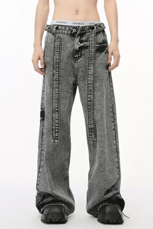 Comfortable High Waisted Wide Leg Women's Jeans - VogeLuxe