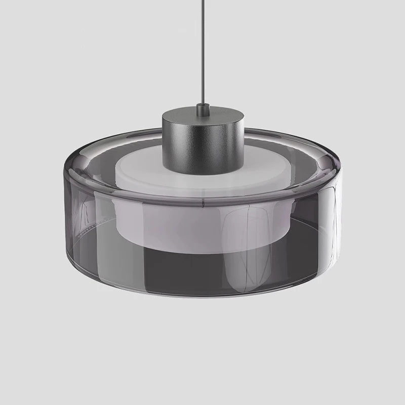 Sleek Clear Glass Hanging Lamp