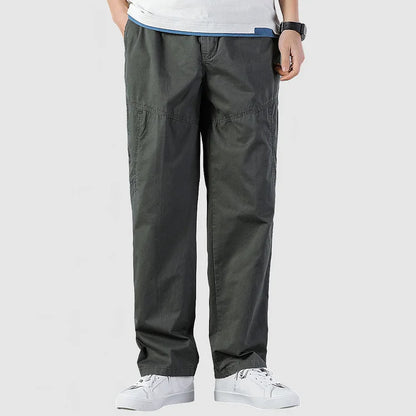 Men's Versatile Cargo Pants with Multiple Pockets - BritishElegance