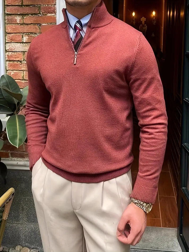 Warm Men's Winter Crew Neck Sweater