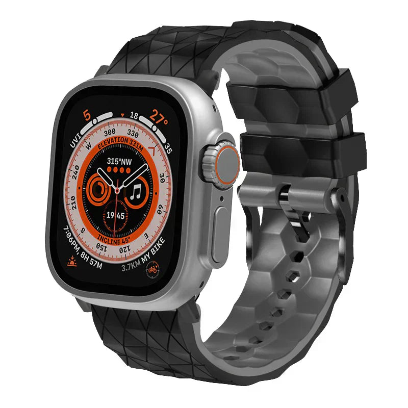 Sporty Two-Tone Football Strap For Apple Watch