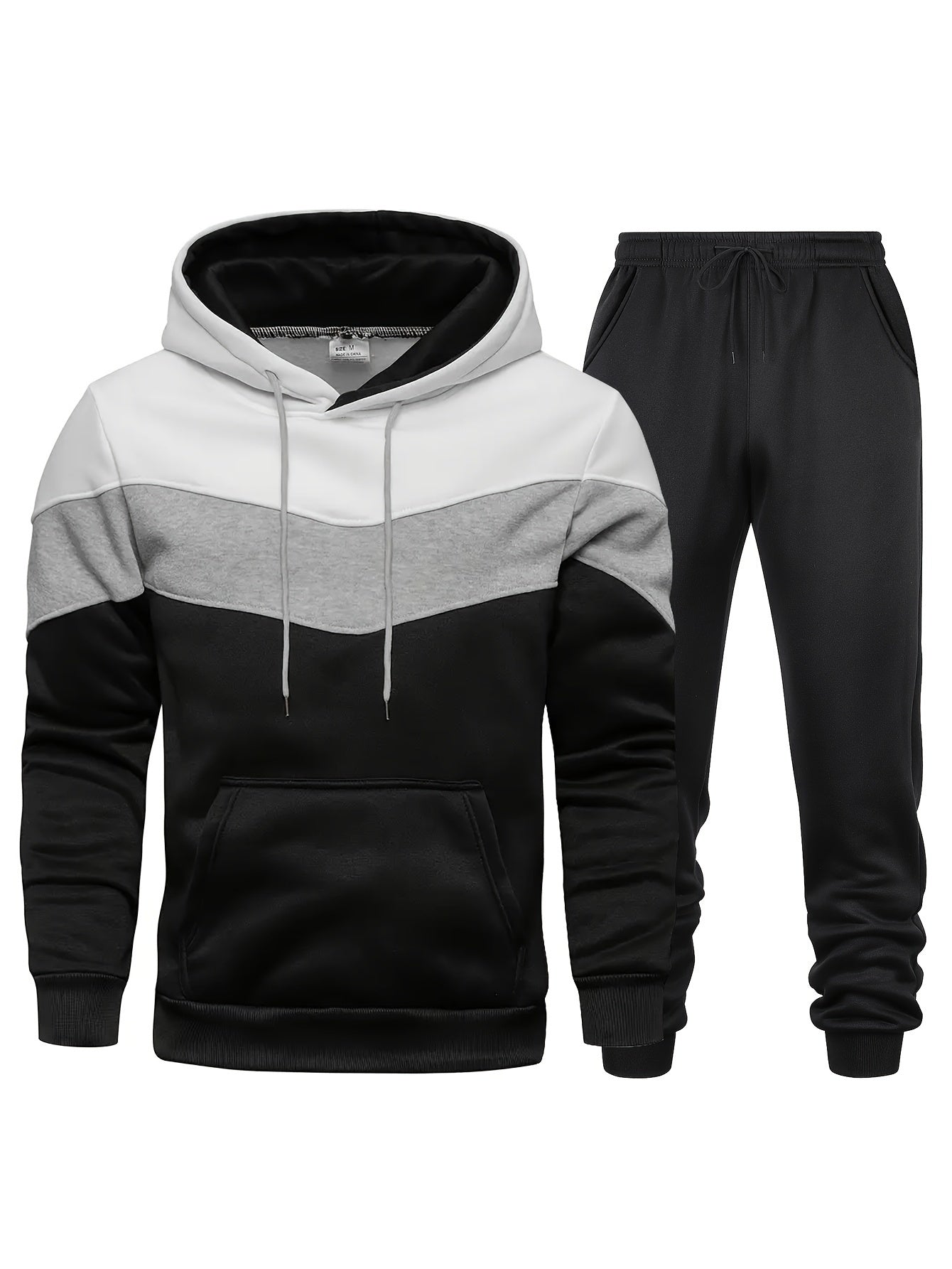 Relaxed Fit Tracksuit with Pockets and Drawstring - VogeLuxe