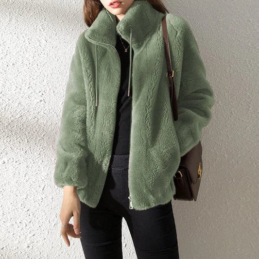 Warm Fleece Jacket Modern Winter Coat - VogeLuxe