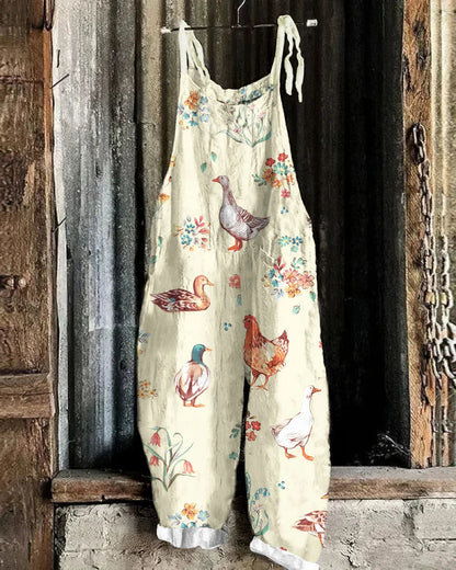 Summer Floral Print Women's Jumpsuit