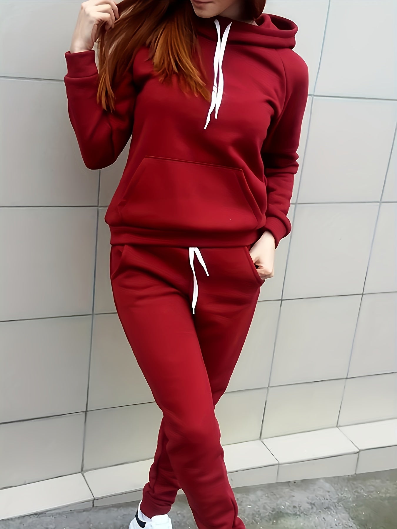 Comfy Hooded Sweat suit for Women with Pockets