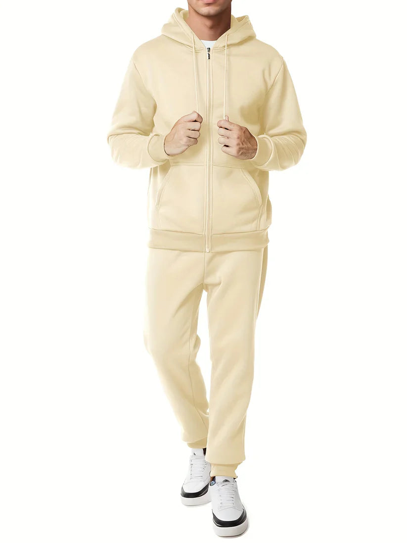 Classic Comfortable Men's Tracksuit Hoodie and Pants Set